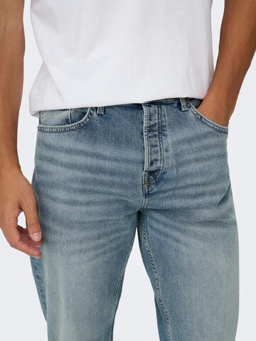 Only & Sons Baggy Jeans 'Edge' in Blauw