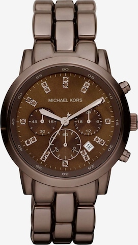 Michael Kors Zegarek analogowy w kolorze brązowy: przód