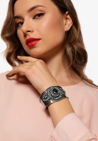 Gaya - Pulsera en plata: frente