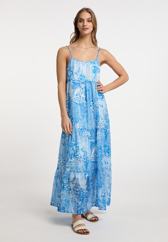 IZIA Summer Dress in Blue: front