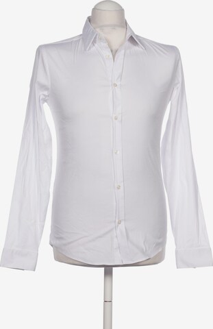 MANGO MAN Button Up Shirt in XS in White: front
