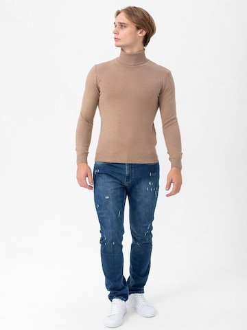 Pull-over Moxx Paris en beige : devant