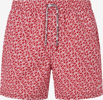 Pepe Jeans Swim Trunks in Red: front
