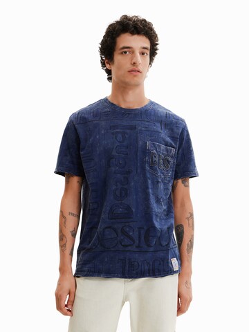T-Shirt 'Mark' Desigual en bleu : devant