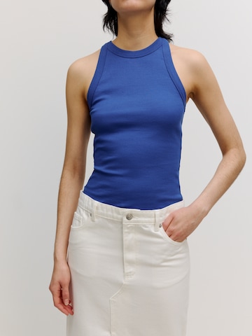 EDITED Top 'Orelia' in Blauw: voorkant