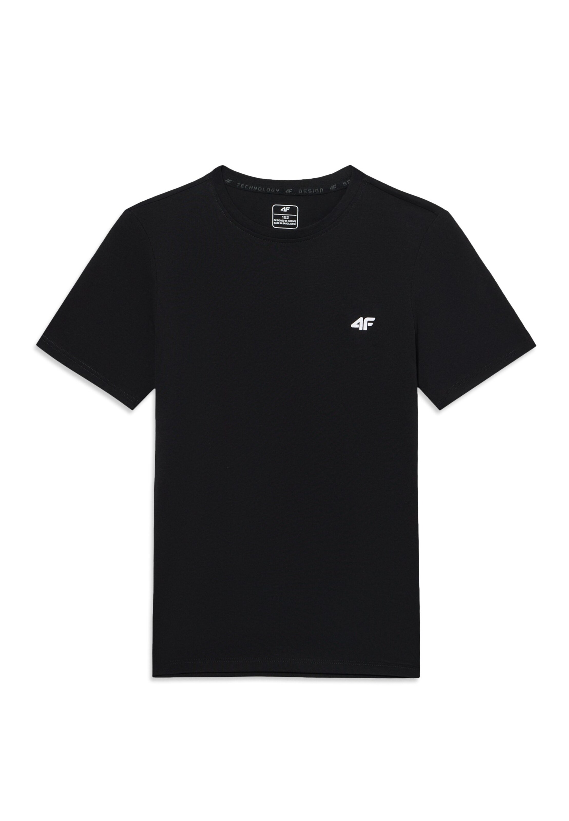 Maglia funzionale di 4F Junior in nero: frontale