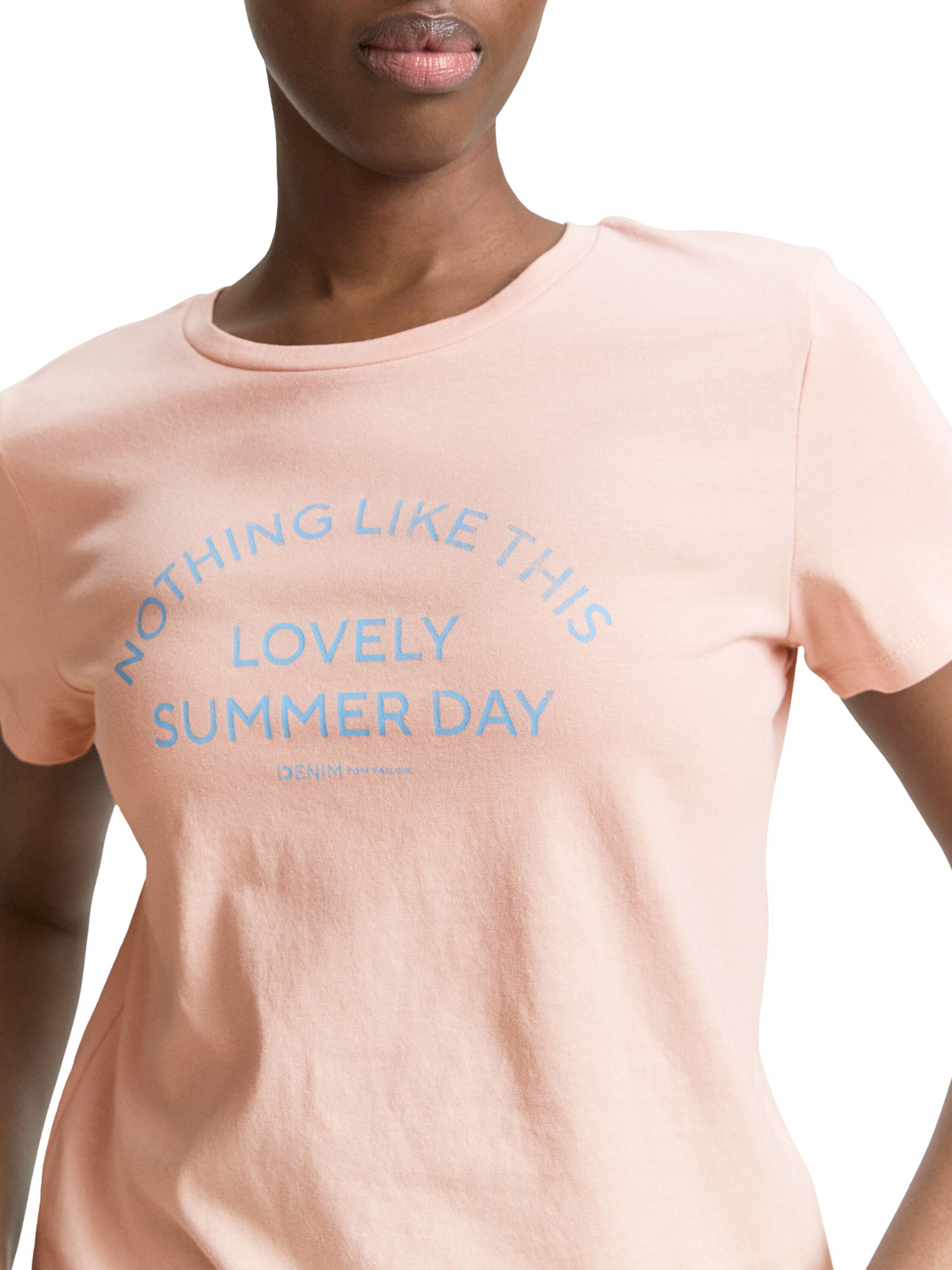 TOM TAILOR DENIM Tričko - Ružová