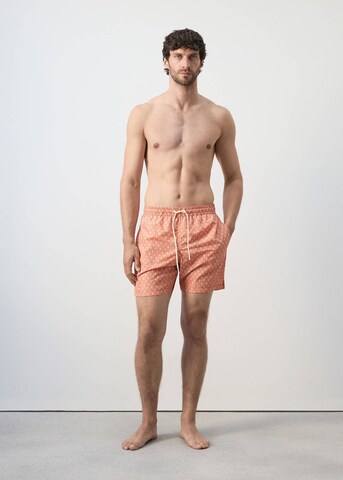 MANGO MAN Board Shorts 'Geo' in Orange