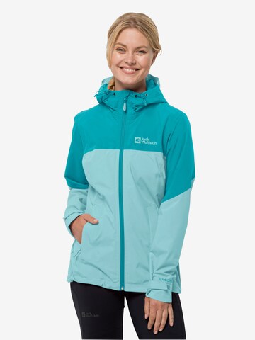 JACK WOLFSKIN Outdoorjas 'Weiltal 2L' in Blauw: voorkant