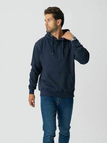 Pull-over ' Hoodie ' TEESHOPPEN en bleu : devant
