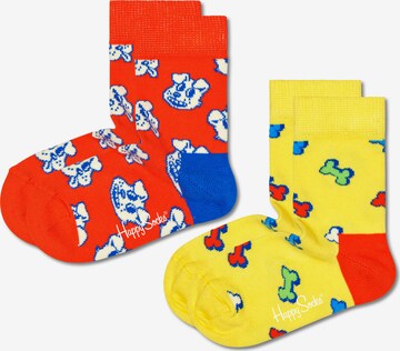 Happy Socks - Meias em amarelo: frente
