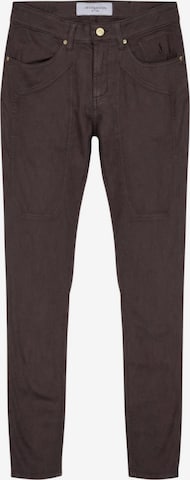 Coupe slim Jean 'JOHN 5 TASCHE TOPPA JUPPA077JOHN001 CTCPTPIQU001 U036' Jeckerson en marron : devant