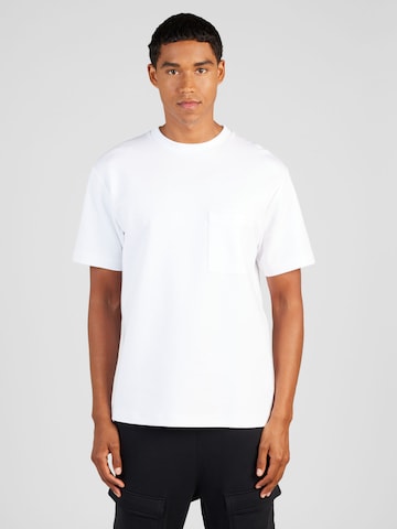 NN07 T-shirt 'Nat' i vit: framsida