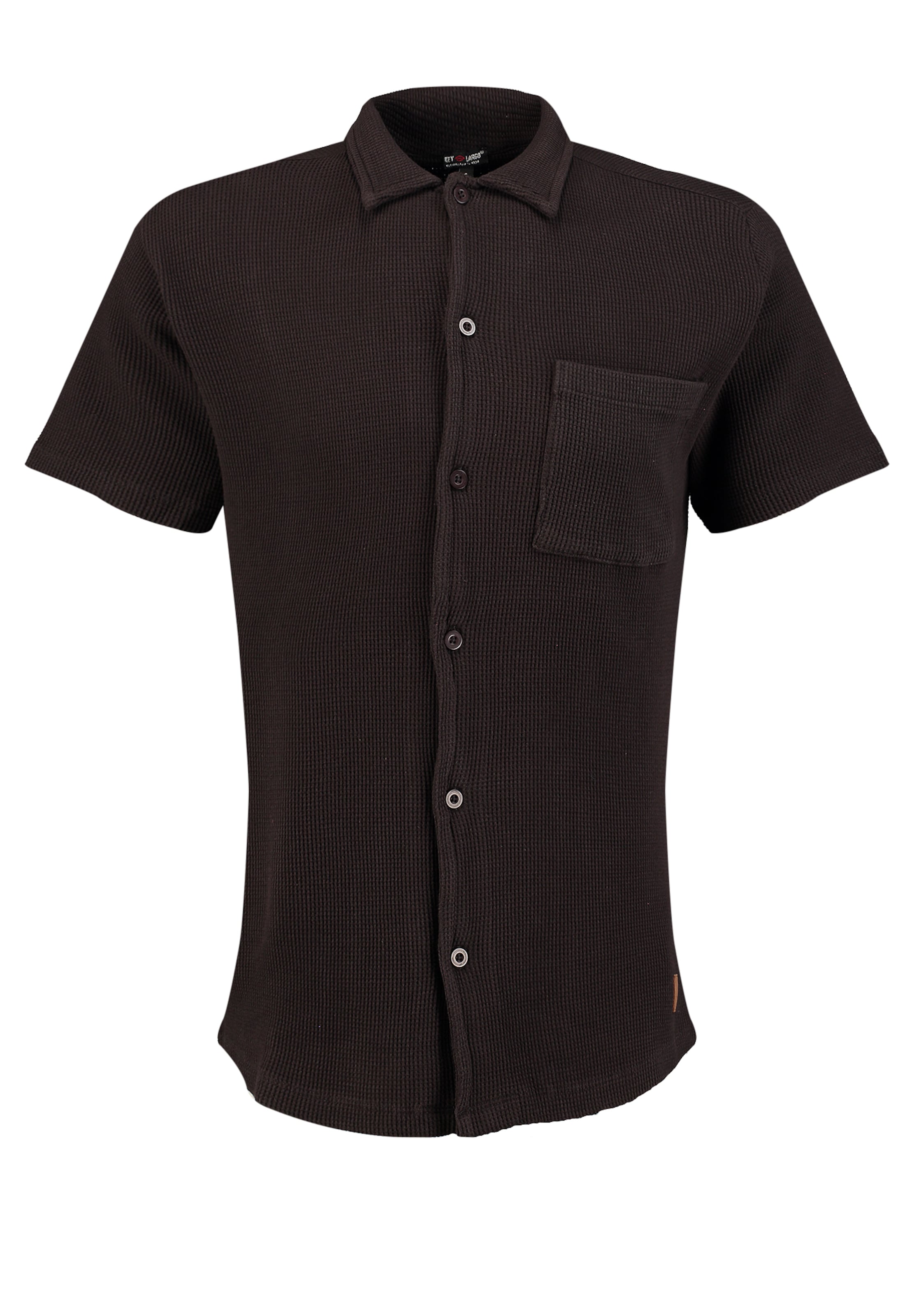 Key Largo Средняя посадка Деловая рубашка 'KLSIEGFRIED' в Серый: спереди