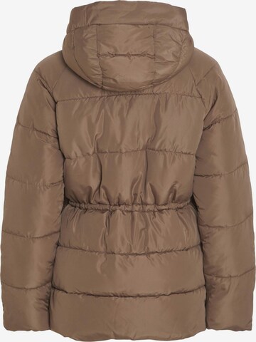 Vila Tall Winter Jacket 'LEANA' in Brown