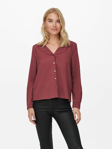 Only Petite Blouse in Red: front