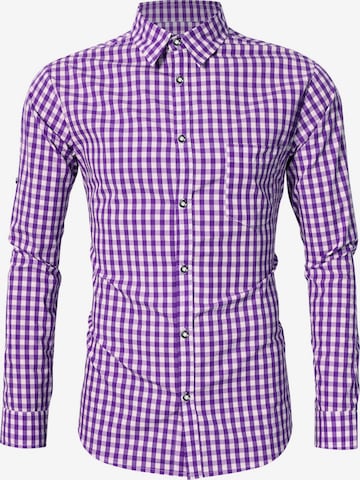 Yesfashion Hemd in Lila: Vorderseite