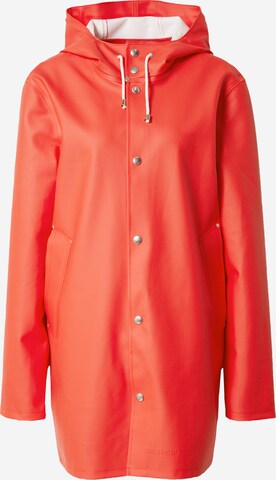 Stutterheim Between-Seasons Coat 'Stockholm' in Red: front