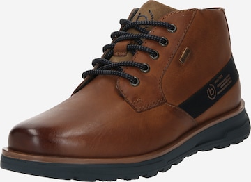 bugatti Lace-Up Boots 'Sinter' in Brown: front