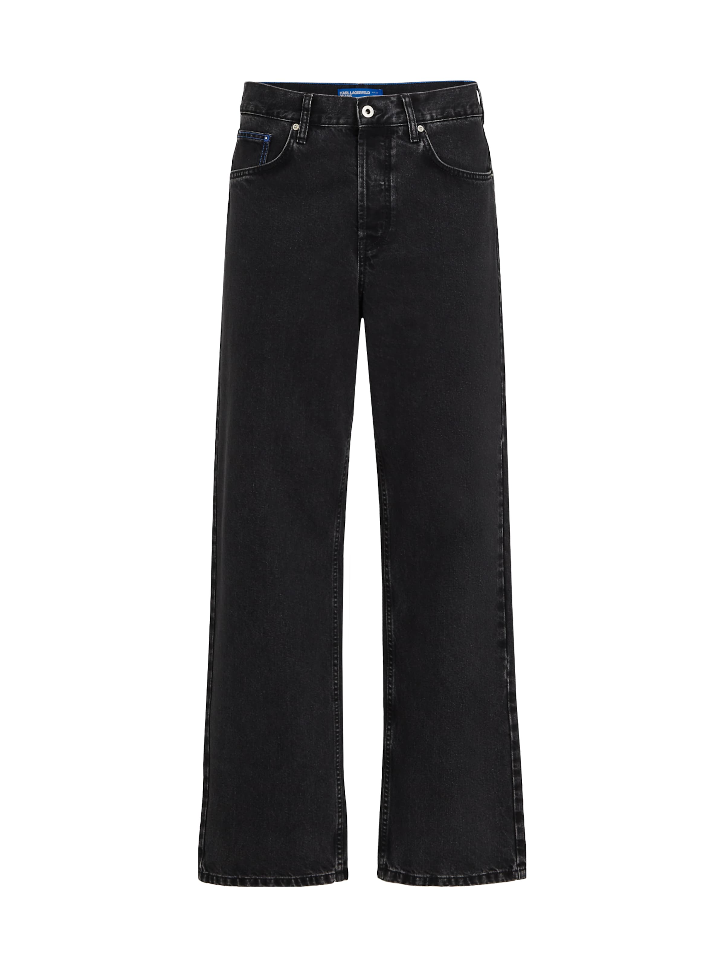 KARL LAGERFELD JEANS Loose fit Jeans in Black: front