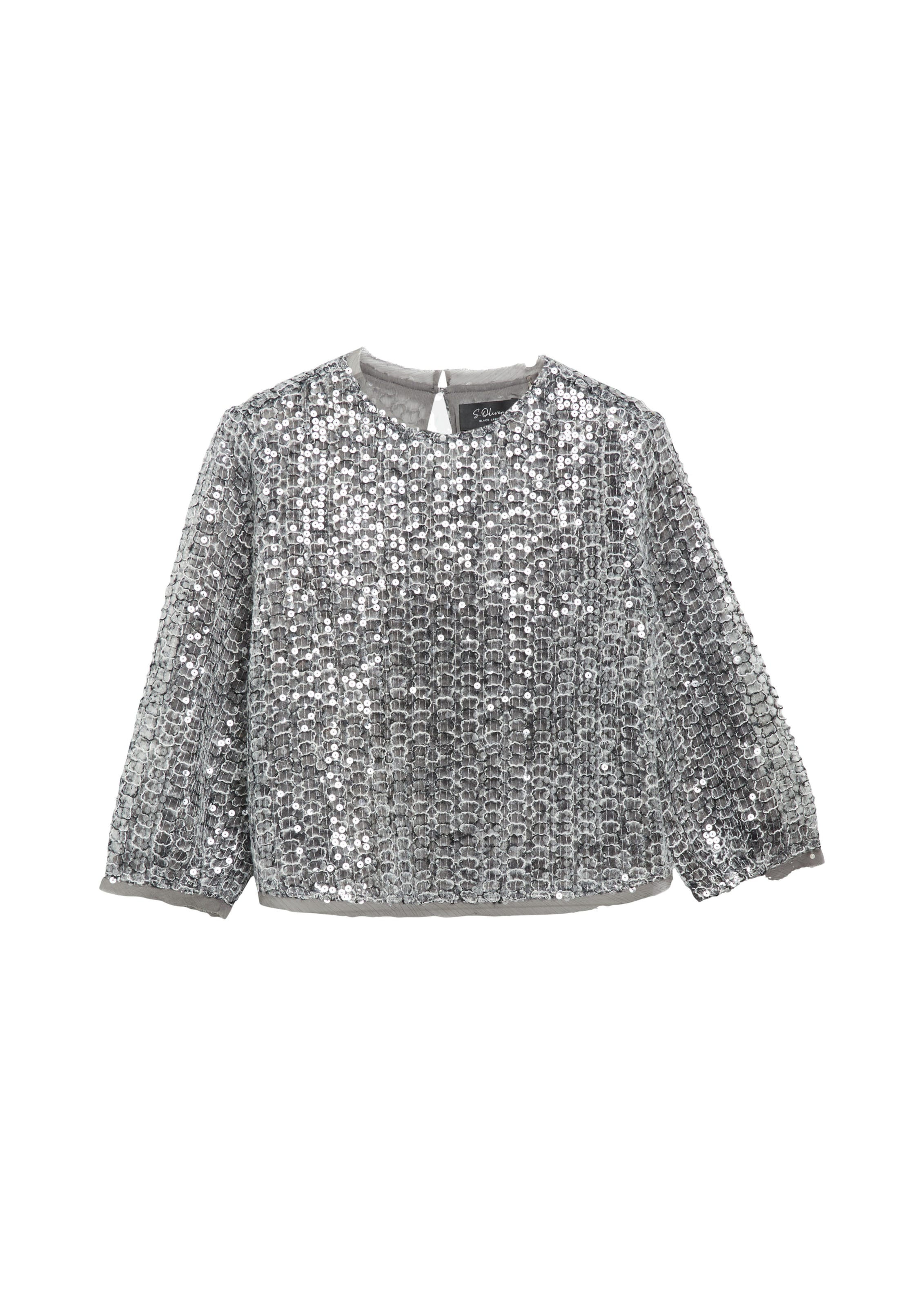s.Oliver Bluse in Grau: Vorderseite