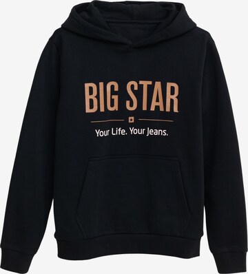 Sweat BIG STAR en noir : devant