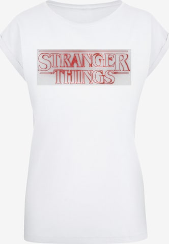 T-shirt 'Stranger Things Netflix TV Series' F4NT4STIC en blanc : devant