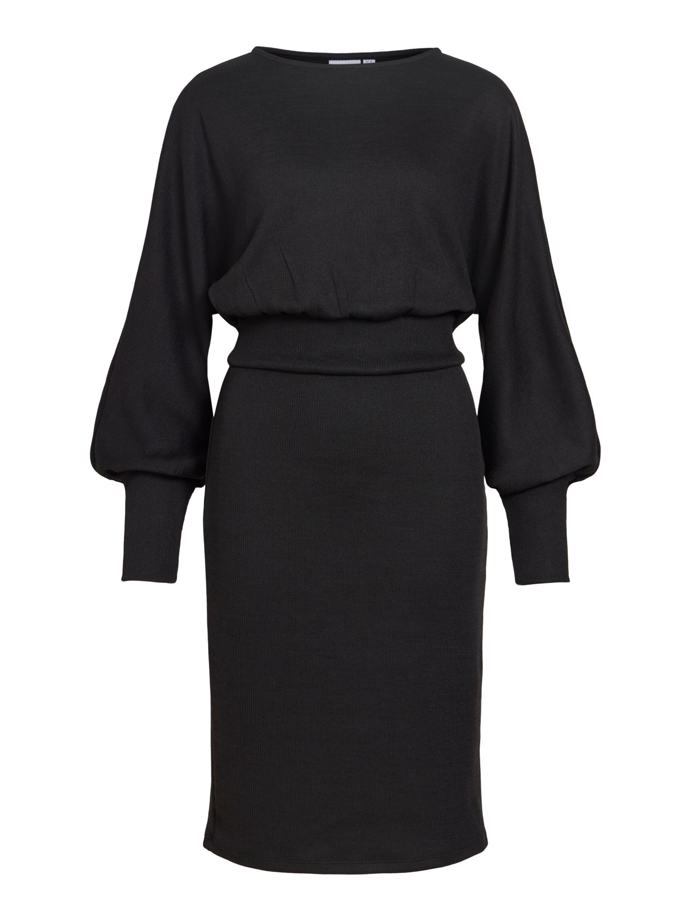 VILA Knit dress 'VIRAFFI' in Black: front