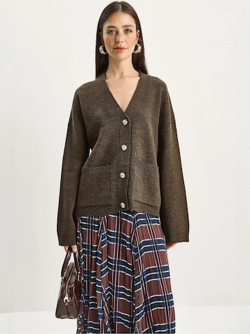 Bianco Lucci - Casaco de malha em castanho: frente