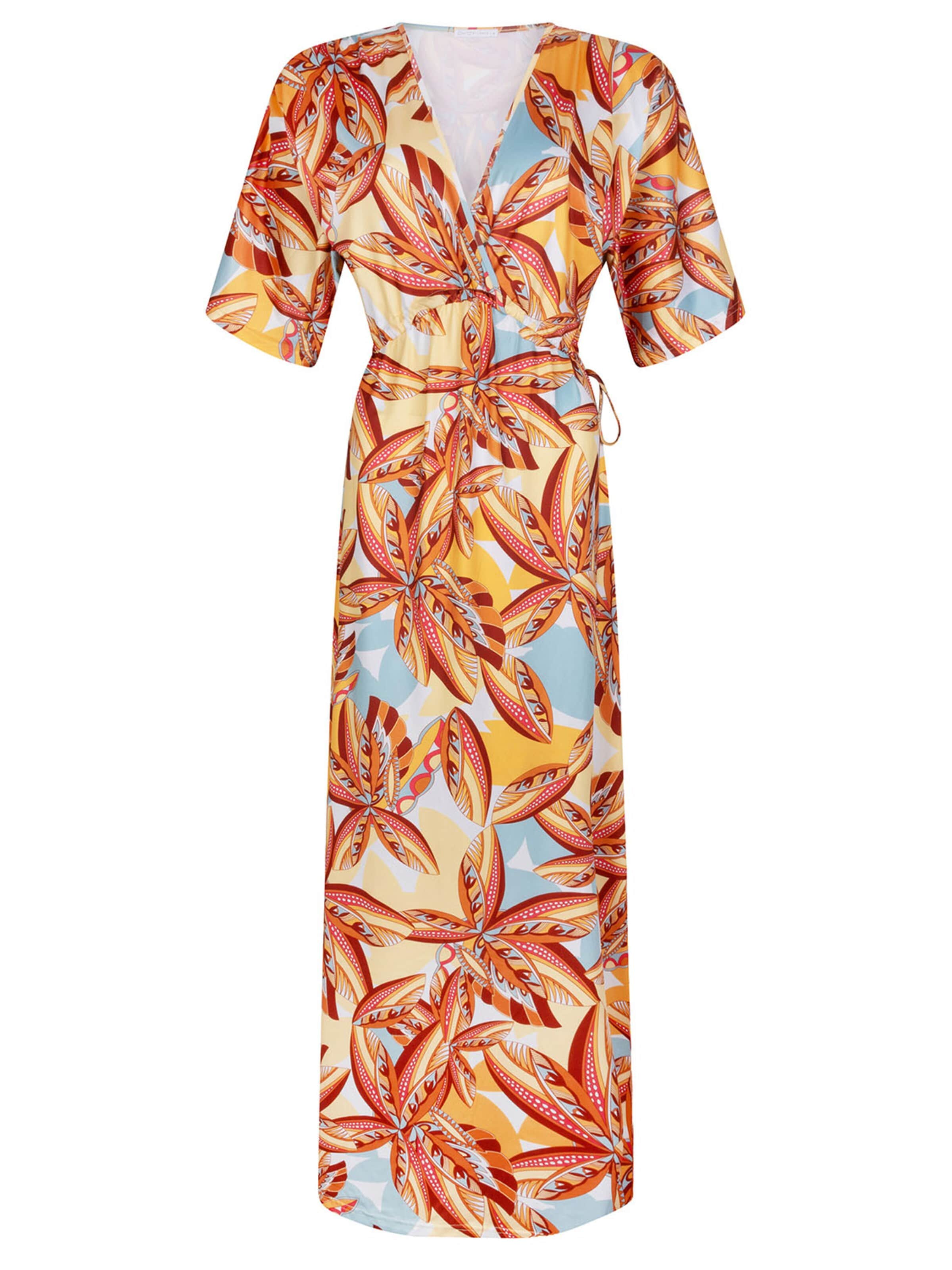 Chic by Lirette Dress 'Kimono Lotus Natural' in Yellow: front