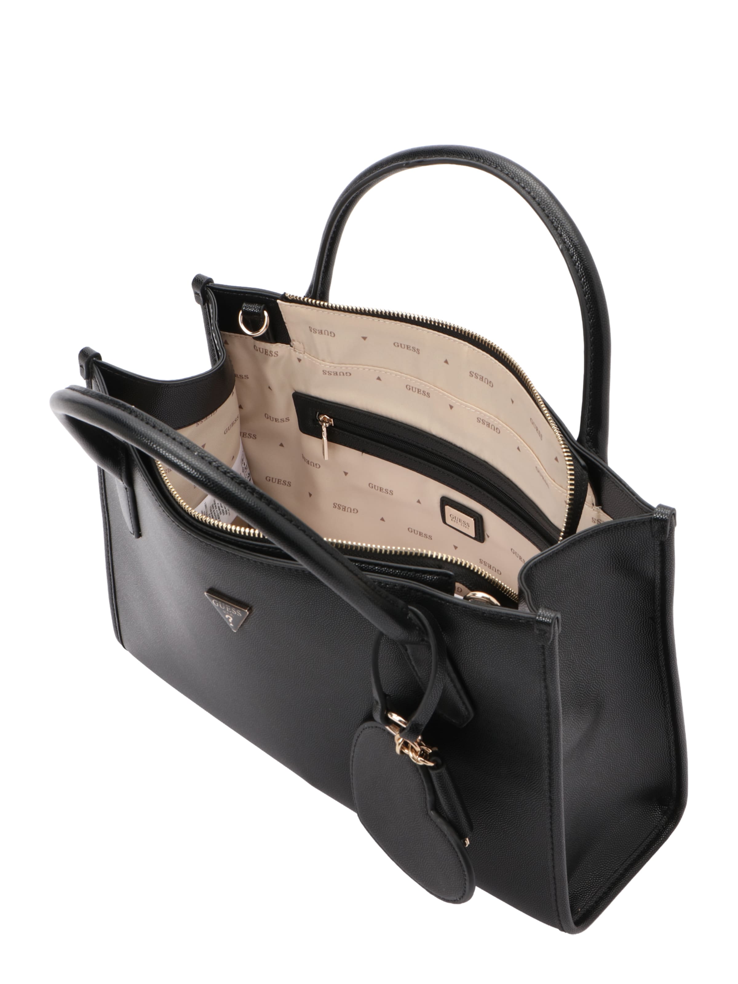 GUESS Дамска чанта 'Isobel' в черно