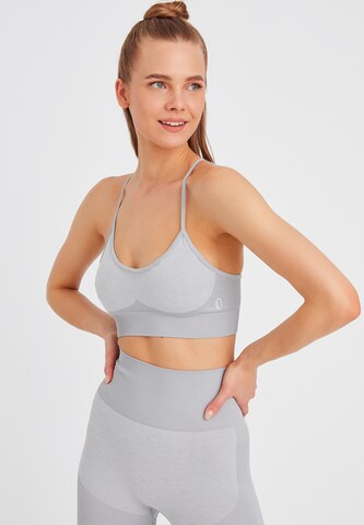 Leif Nelson Bustier BH in Grau: Vorderseite