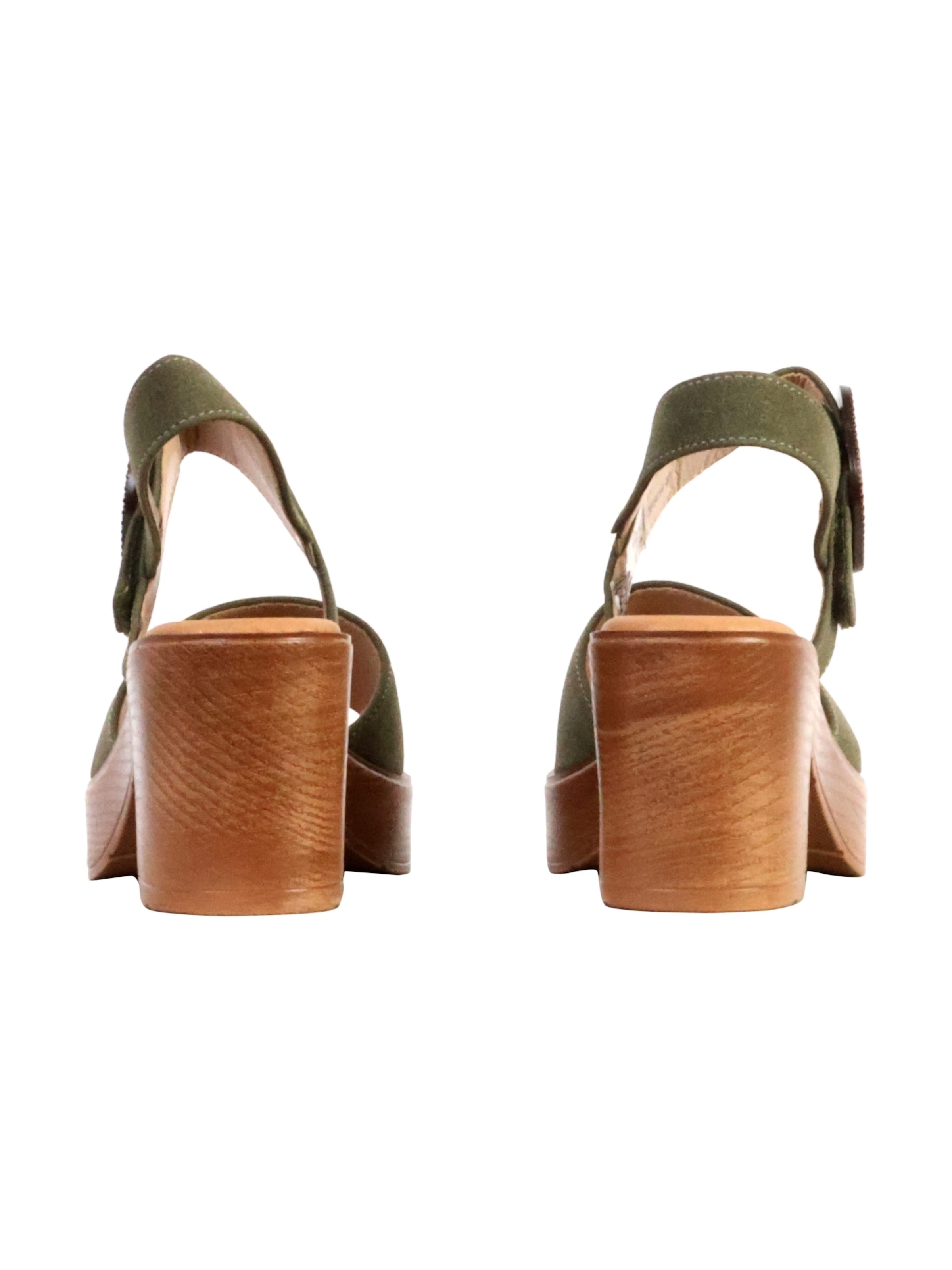 The Divine Factory Sandal 'Sandalen mit Absatz' in Green