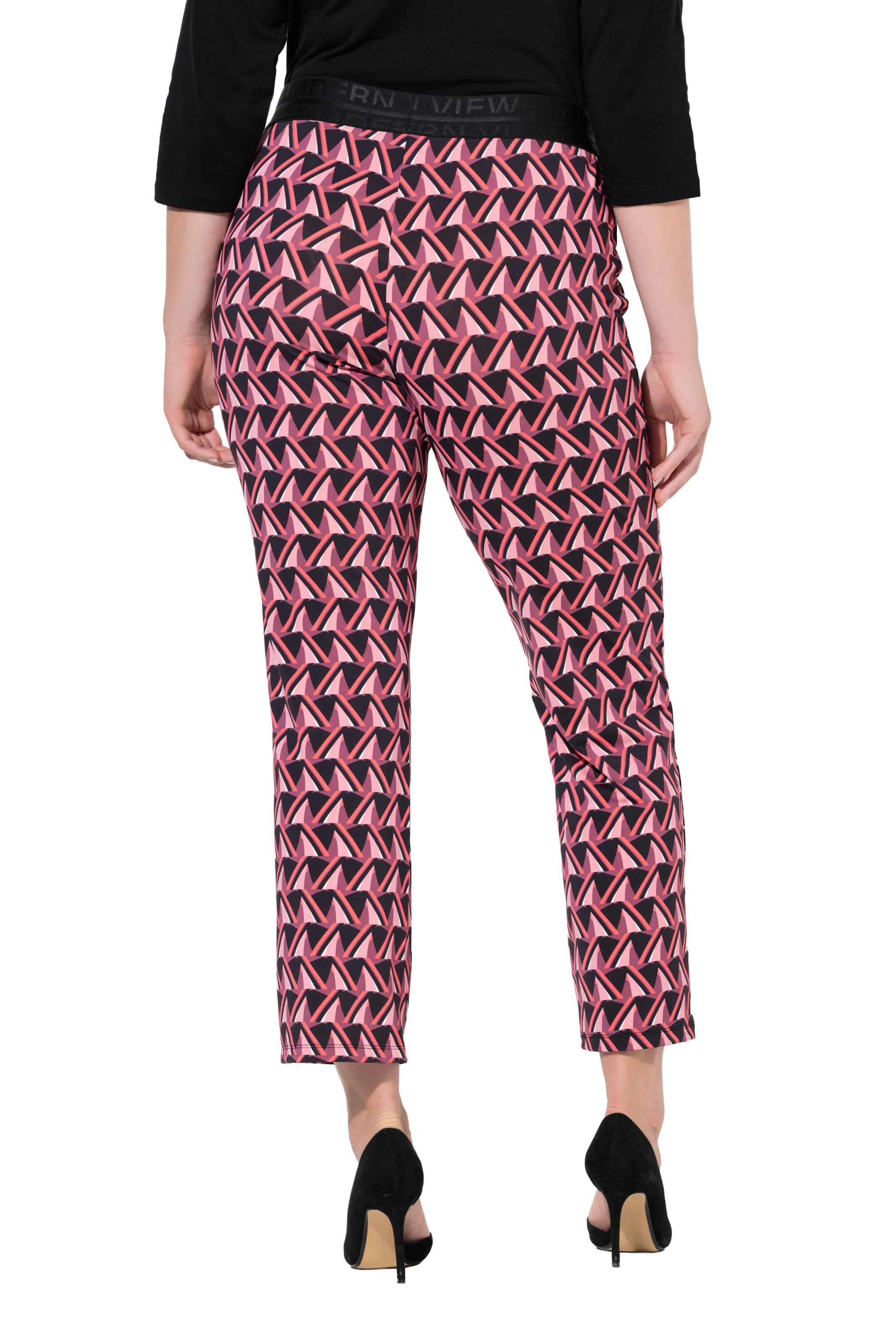 Coupe slim Pantalon Ulla Popken en rouge