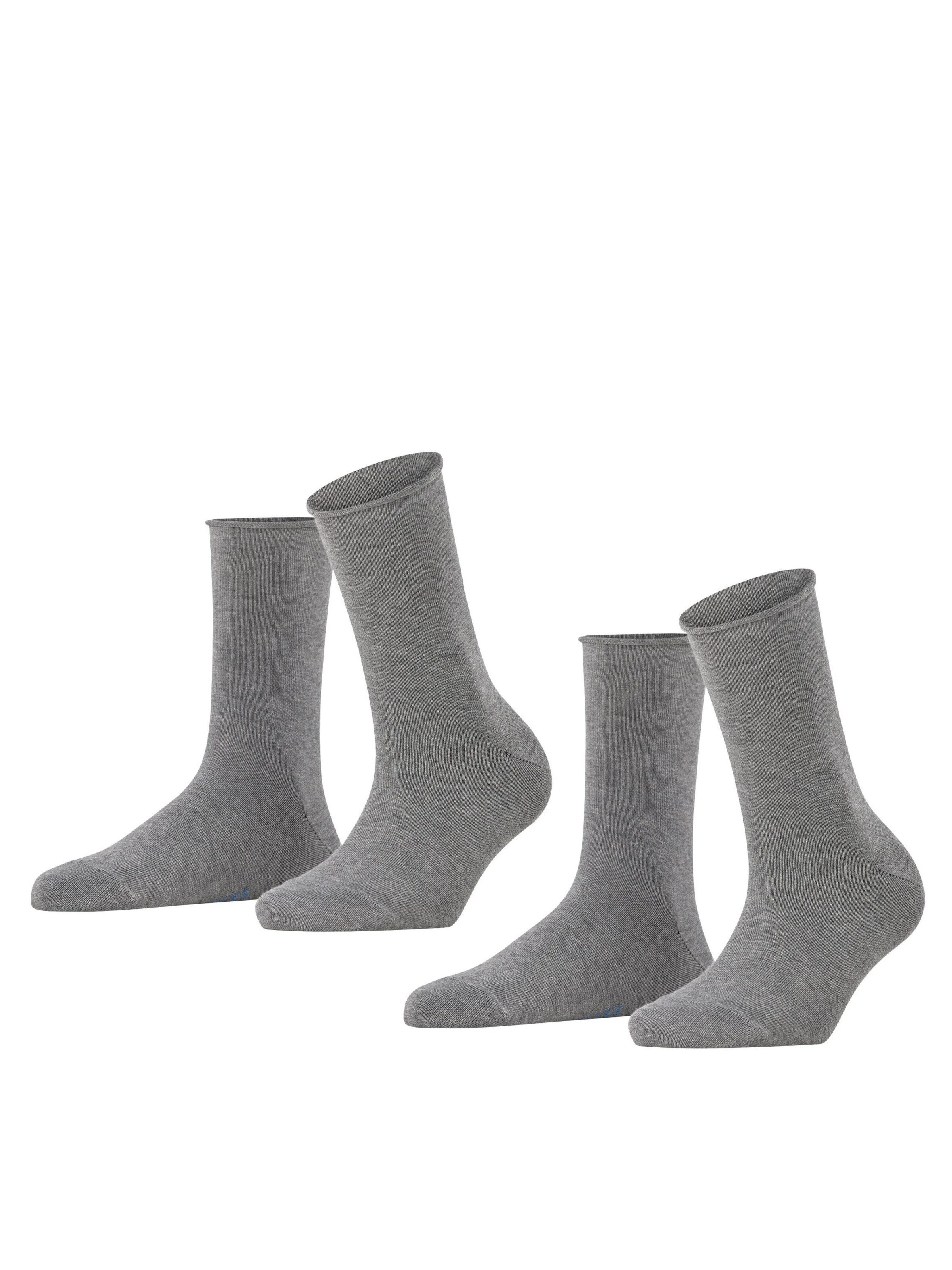FALKE Socken 'Happy 2-Pack'‌ in Grau: Vorderseite