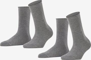 FALKE Socken 'Happy 2-Pack' in Grau: Vorderseite