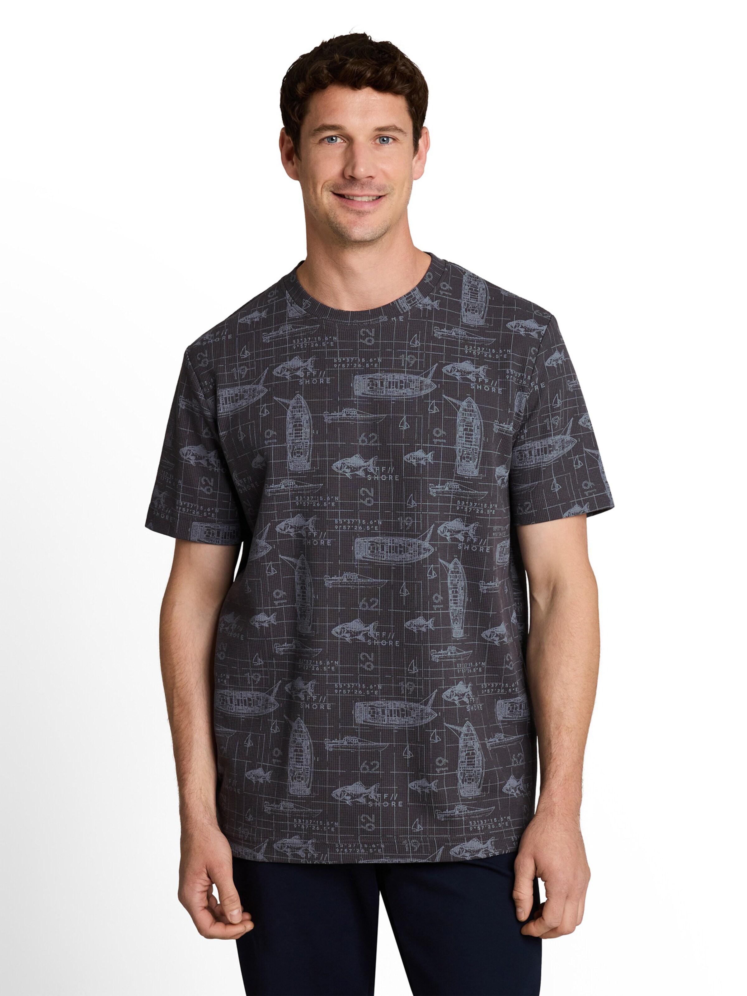 TOM TAILOR T-Shirt in Grau: Vorderseite