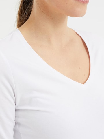 T-shirt WE Fashion en blanc