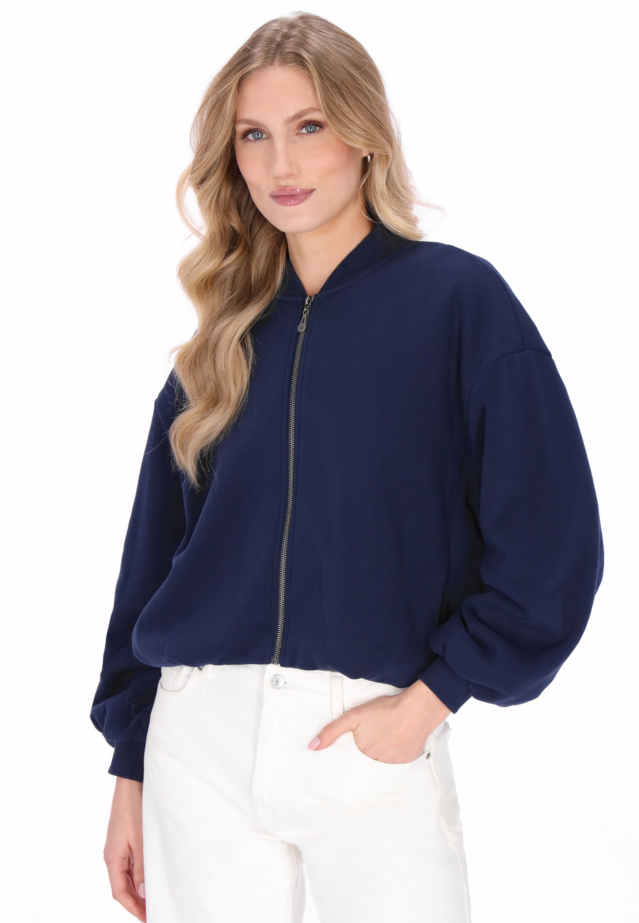 DreiMaster Vintage - Casaco em moletão em azul: frente