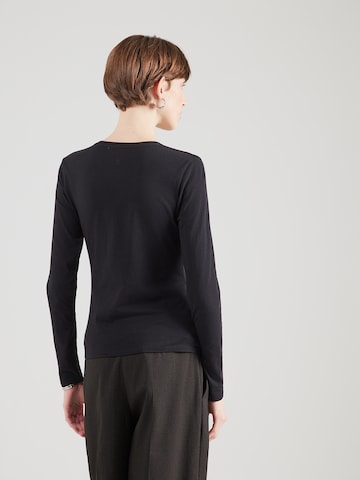 Tricou 'ESME' de la Samsøe Samsøe pe negru