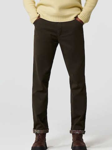 Regular Pantalon chino MEYER en vert : devant