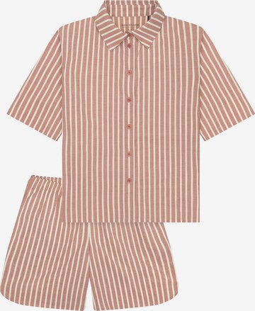 Pyjama 'Selected Premium' SCHIESSER en orange : devant