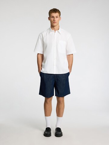 SELECTED - Ajuste confortable Camisa en blanco
