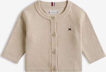 TOMMY HILFIGER Pletena jopa 'ESSENTIAL' | bež barva: sprednja stran