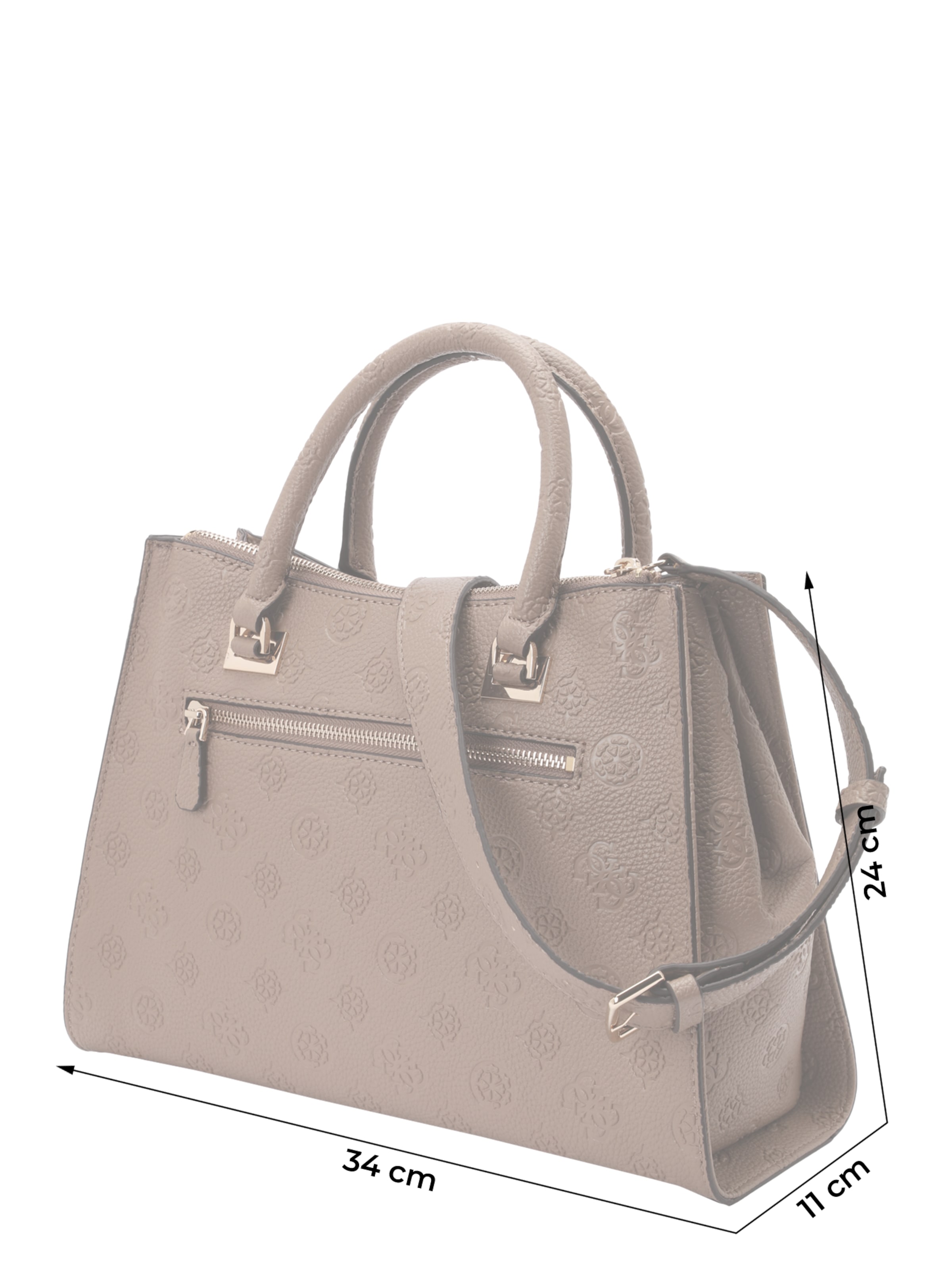 GUESSRučna torbica 'CRESIDIA II SOCIETY SATCHEL' - bež boja