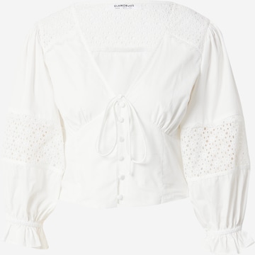 GLAMOROUS - Blusa en blanco: frente