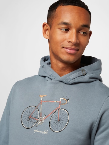 GREENBOMB Sweatshirt 'Bike Uptown' in Blue