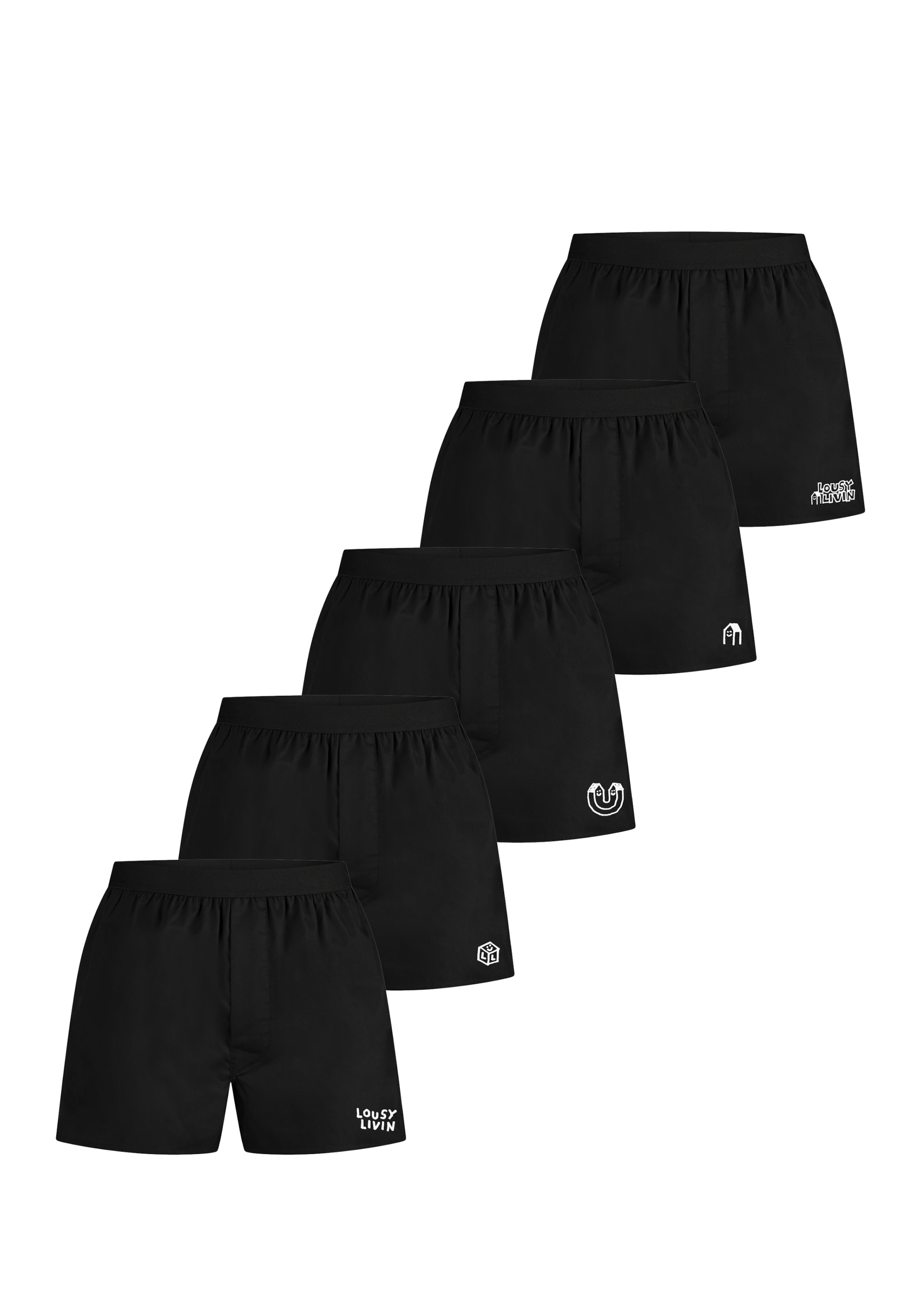 Lousy Livin Boxer shorts in Black: front
