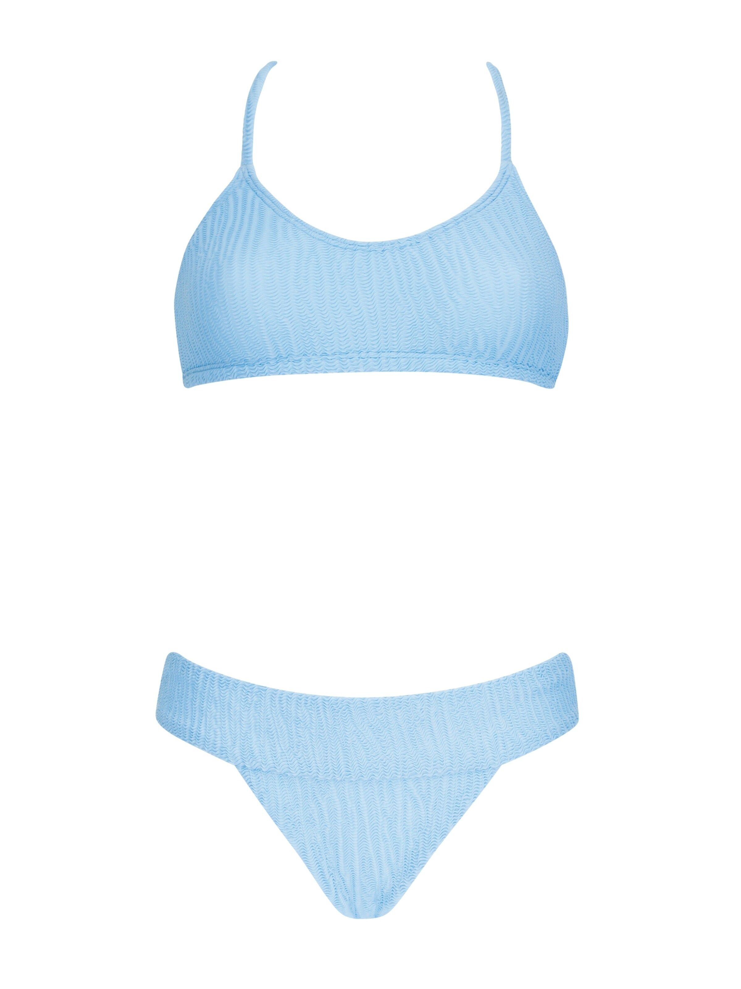 OLYMPIA Bustier Bikini in Blau: Vorderseite