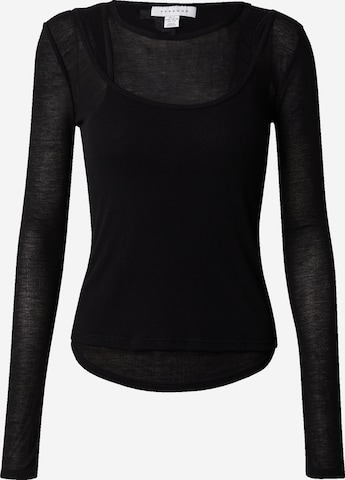 TOPSHOP - Camiseta en negro: frente